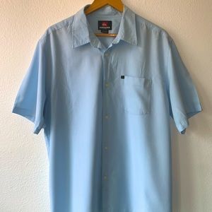 Quiksilver Light Blue Front Pocket Button Down